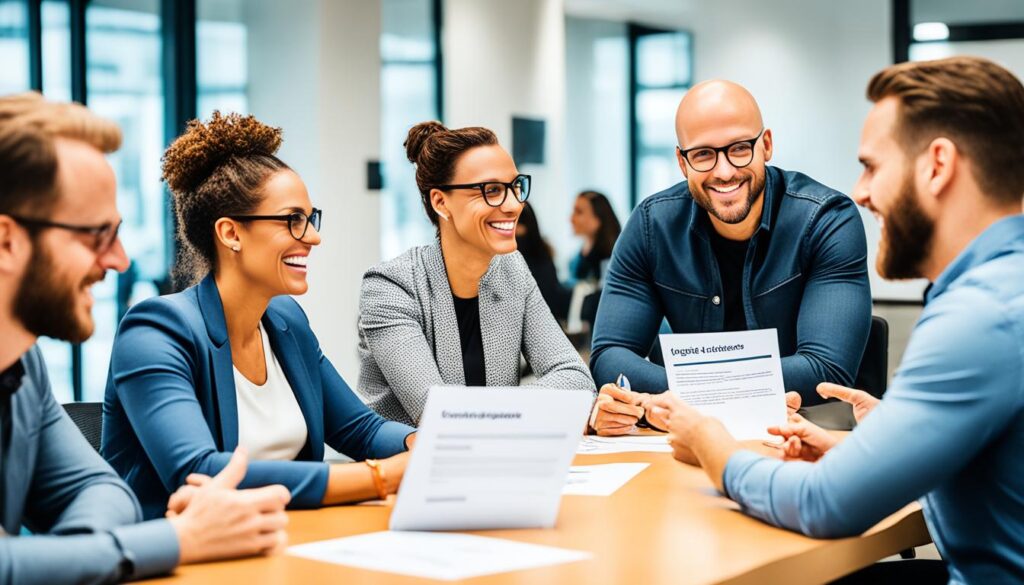 diverse team brainstorming